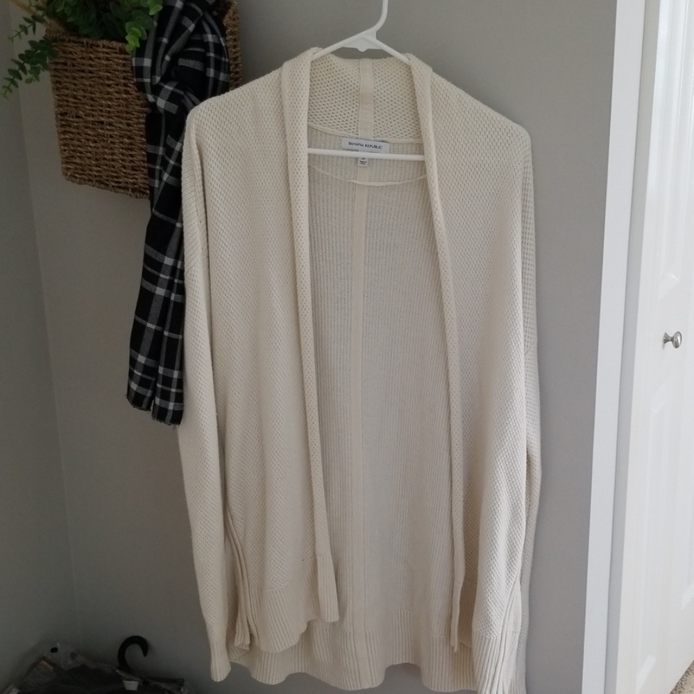 Banana Republic Cream Cardigan
